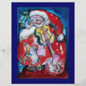 PROSPECTUS 21,6 CM X 24,94 CM SANTA CLAUS AVEC VIOLIN (Devant)