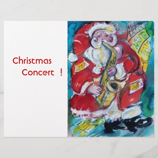 PROSPECTUS 21,6 CM X 24,94 CM SANTA & SAX (Devant)