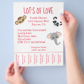 Prospectus 21,6 Cm X 24,94 Cm Sauvons Les Enfants ! Garderie À Thème Safari (main)