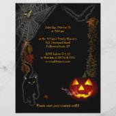 Prospectus 21,6 Cm X 24,94 Cm Scary Halloween Party Invitation  (Dos)