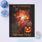 Prospectus 21,6 Cm X 24,94 Cm Scary Halloween Party Invitation  (Simple)