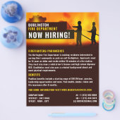 Prospectus 21,6 Cm X 24,94 Cm Scène de pompier, recrutement de pompiers (Simple)