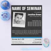 Prospectus 21,6 Cm X 24,94 Cm Séminaire photo en cuir Flyers (Simple)