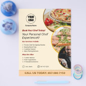 Prospectus 21,6 Cm X 24,94 Cm Service de chef privé Flyer personnalisé (Simple)