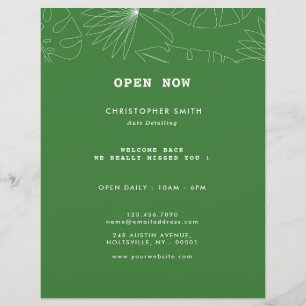 Prospectus 21,6 Cm X 24,94 Cm Service de détail automatique Tropical