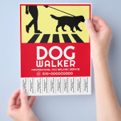 Prospectus 21,6 Cm X 24,94 Cm Service de marche de chiens professionnels (main)