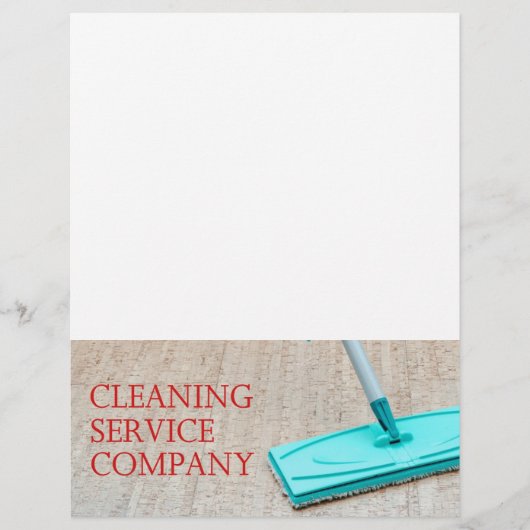 Prospectus 21,6 Cm X 24,94 Cm Service de nettoyage (Devant)