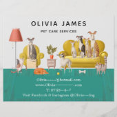 Prospectus 21,6 Cm X 24,94 Cm Services de marche et de soins pour animaux de com (Dos)