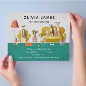 Prospectus 21,6 Cm X 24,94 Cm Services de marche et de soins pour animaux de com (main)