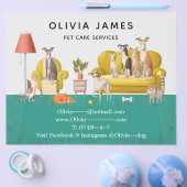 Prospectus 21,6 Cm X 24,94 Cm Services de marche et de soins pour animaux de com (Simple)