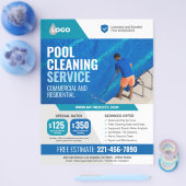 Prospectus 21,6 Cm X 24,94 Cm Services De Nettoyage De Piscine (Simple)