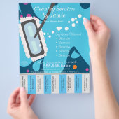 Prospectus 21,6 Cm X 24,94 Cm Services De Nettoyage Professionnel Élimination de (main)