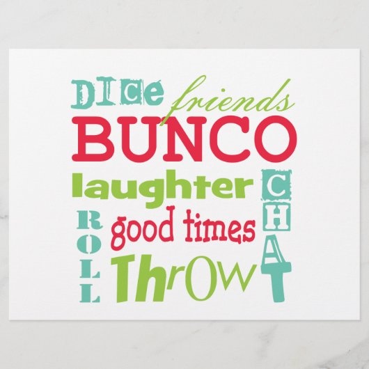 Prospectus 21,6 Cm X 24,94 Cm Set de table papier Bunco (Devant)