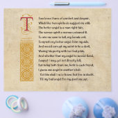 Prospectus 21,6 Cm X 24,94 Cm Shakespeare Sonnet 144 (CXLIV) sur Parchemin (Simple)