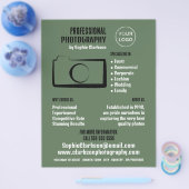 Prospectus 21,6 Cm X 24,94 Cm Simple Camera Icon, Photographer, Photography Hire (Simple)