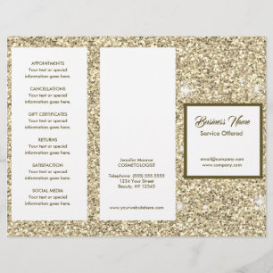 Prospectus 21,6 Cm X 24,94 Cm Spa d'or, massage, coiffeur Menu & Tarifs