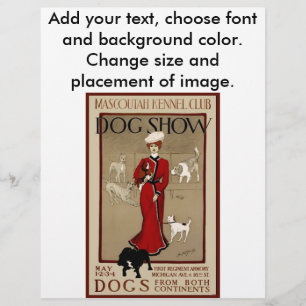 Prospectus 21,6 Cm X 24,94 Cm Spectacle de chiens