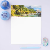 Prospectus 21,6 Cm X 24,94 Cm Station exotique (Simple)