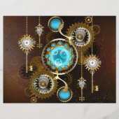 Prospectus 21,6 Cm X 24,94 Cm Steampunk Rusty Background (Devant)