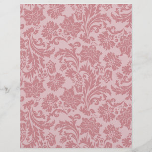 Prospectus 21,6 Cm X 24,94 Cm Stock de carte Motif rose Chintz do-it-yourself sc