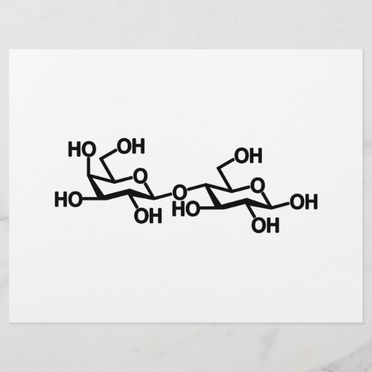 Prospectus 21,6 Cm X 24,94 Cm Structure du lait lactose (Dos)