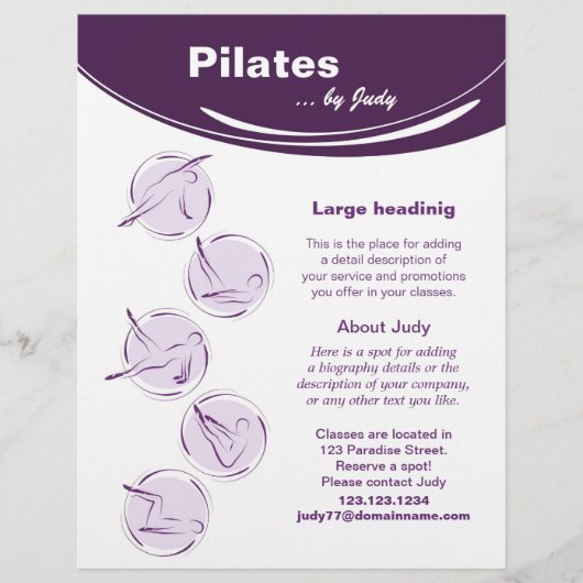 Prospectus 21,6 Cm X 24,94 Cm Studio Pilates (Devant)