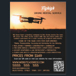 Prospectus 21,6 Cm X 24,94 Cm Sunset Drone Silhouette, société de location de dr<br><div class="desc">Sunset Drone Silhouette,  Compagnie De Location De Drone Flyers Publicitaires Par Le Magasin Carte de visite.</div>
