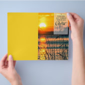 Prospectus 21,6 Cm X 24,94 Cm Sunset scripture bulletin d'église personnalisable (main)