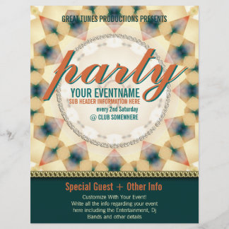 Prospectus 21,6 Cm X 24,94 Cm Sunshine Tribal moderne prêt Flyers Fabriqués