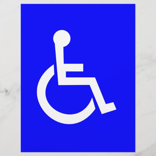 Prospectus 21,6 Cm X 24,94 Cm Symbole international d'accès (Devant)