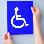 Prospectus 21,6 Cm X 24,94 Cm Symbole international d'accès (main)