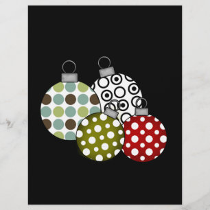 Prospectus 21,6 Cm X 24,94 Cm T-shirts et cadeaux Retro Christmas Balls
