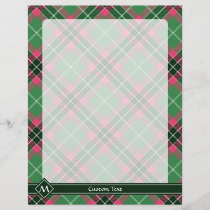 Prospectus 21,6 Cm X 24,94 Cm Tartan vert et rose