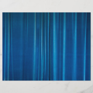 Prospectus 21,6 Cm X 24,94 Cm tentures bleues