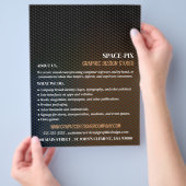 Prospectus 21,6 Cm X 24,94 Cm Texture graphique, graphiste publicité (main)