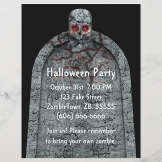 Prospectus 21,6 Cm X 24,94 Cm Tombstone - Halloween Flyer
