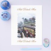 PROSPECTUS 21,6 CM X 24,94 CM TRAINS À VAPEUR (Simple)