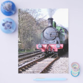 PROSPECTUS 21,6 CM X 24,94 CM TRAINS À VAPEUR (Simple)