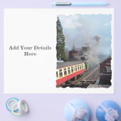 PROSPECTUS 21,6 CM X 24,94 CM TRAINS À VAPEUR (Simple)