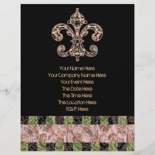 Prospectus 21,6 Cm X 24,94 Cm Tribal Voodoo Fleur de lis