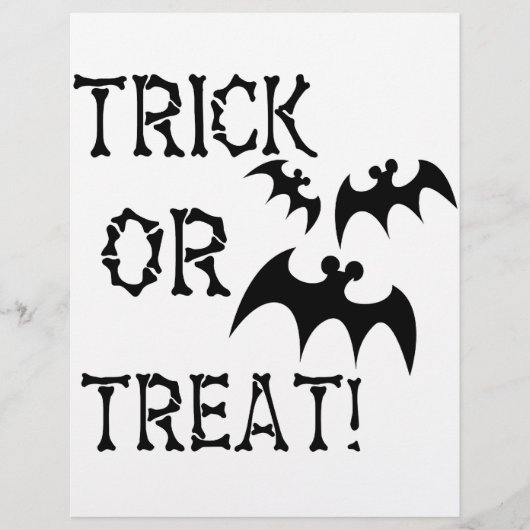 Prospectus 21,6 Cm X 24,94 Cm Trick ou Treat Bats ! (Devant)