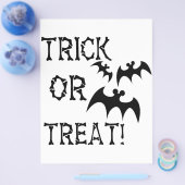 Prospectus 21,6 Cm X 24,94 Cm Trick ou Treat Bats ! (Simple)