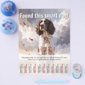 Prospectus 21,6 Cm X 24,94 Cm Trouvé un Spaniel Tear Off Flyer (Simple)