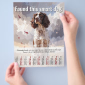 Prospectus 21,6 Cm X 24,94 Cm Trouvé un Spaniel Tear Off Flyer (main)