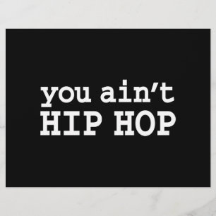 Prospectus 21,6 Cm X 24,94 Cm tu n'es pas HIP HOP