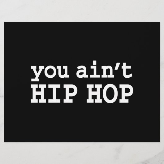 Prospectus 21,6 Cm X 24,94 Cm tu n'es pas HIP HOP (Devant)