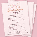 Prospectus 21,6 Cm X 24,94 Cm Typographie rose rétro Hairstyliste<br><div class="desc">Ce prospectus d'affaires d'inspiration rétro présente un logo dessiné à la main d'une paire de ciseaux et d'étoiles aux couleurs pastel,  parfait pour les coiffeurs ou les salons.</div>