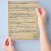 Prospectus 21,6 Cm X 24,94 Cm Vends ton âme à Satan ! (main)