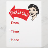 Prospectus 21,6 Cm X 24,94 Cm Vente de garage (Devant)