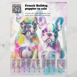Prospectus 21,6 Cm X 24,94 Cm Vente de marionnettes Frenchie Design Circulaire